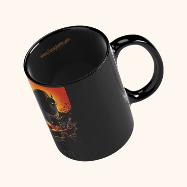 ماگ سرامیکی چاپی طرح Batman مشکی کد 06(گرید A)