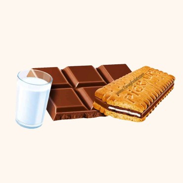 بیسکویت کرمدار پیکاپ شیری شکلاتی 5 عددی