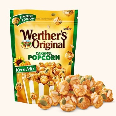 پاپ  کورن وردرز اورجینال کاراملی با میکس مغز تخمه