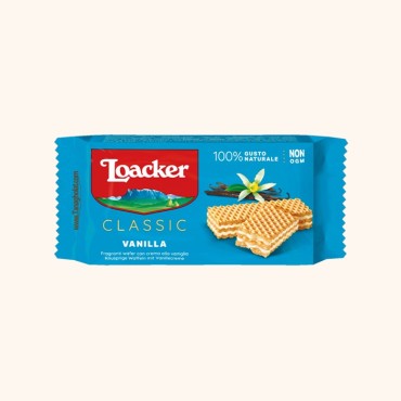 ویفر لواکر کلاسیک کرمدار وانیلی 45 گرمی