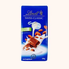 شکلات لینت مدل سوئیس کلاسیک با بادام بو داده شده
