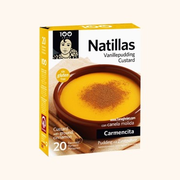 پودر دسر وانیلی کارمنسیتا کاسترد ناتیلاس بدون گلوتن