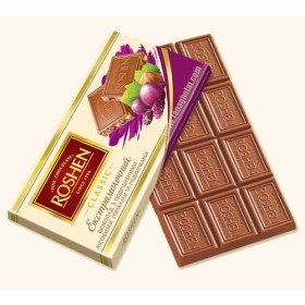 شکلات 100 گرمی ROSHEN کشمش و فندق