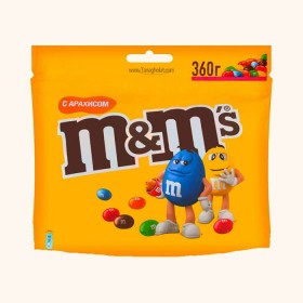 دراژه شکلاتی M&M's با مغز بادام زمینی 360 گرمی