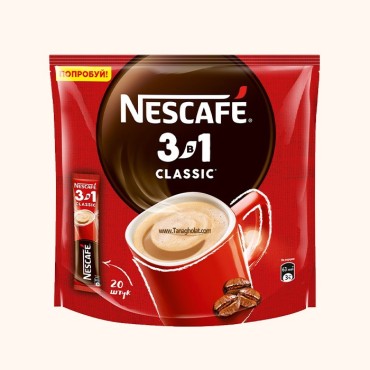 کافی میکس 3 در 1 نسکافه مدل کلاسیک 20 عددی