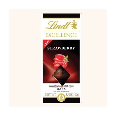 شکلات تلخ لینت مدل اکسلنس توت فرنگی