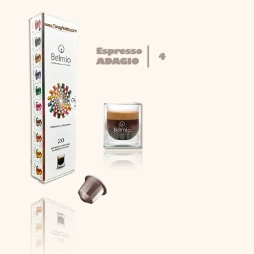 کپسول قهوه نسپرسو بلمیو مدل اسپرسو لایت آداجیو 20 عددی